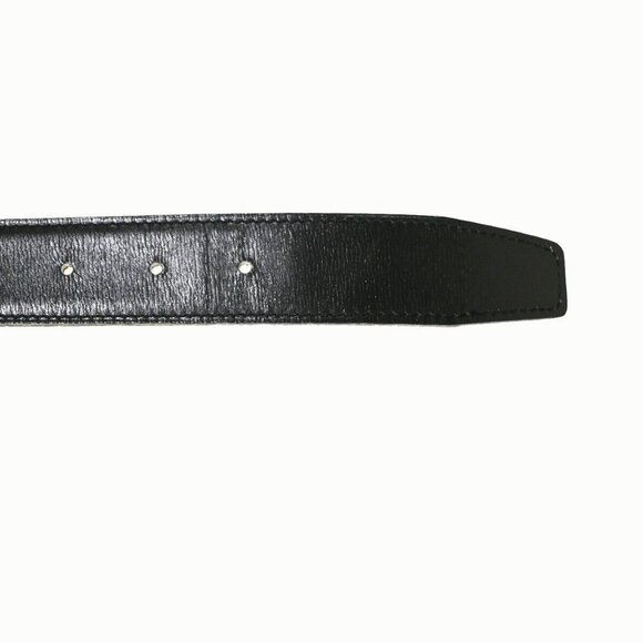 HERMES H Logo Constance Reversible Buckle Belt #65 Leather ▢C Black main image 6